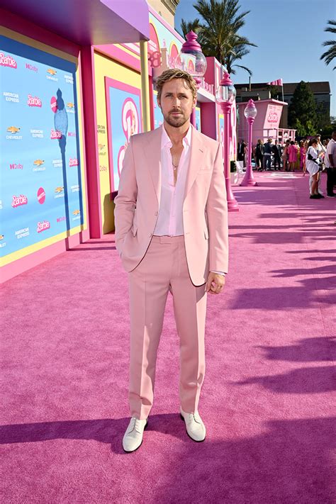 ryan gosling pink gucci suit